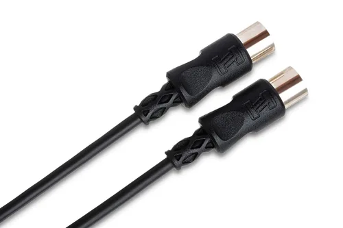Miniatura 2 de Cable Hosa MID-301BK MIDI DIN de 5 pines a DIN de 5 pines, 1 pie, Negro