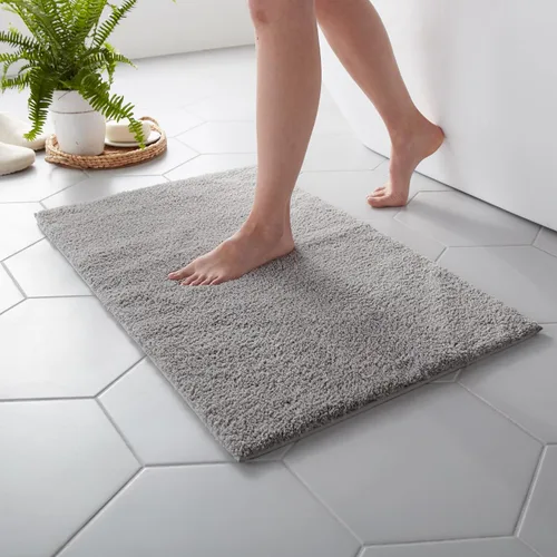 Miniatura 10 de MARTHA STEWART Drylon - Alfombra de baño de microfibra – 1 pieza, felpa ultrasuave, antideslizante, gruesa, alfombras de baño lavables, accesorios