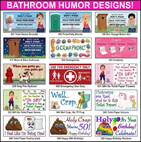 Miniatura 3 de Mini rollos de papel higiénico de tamaño viaje de alta calidad, práctico dispensador de plástico, inodoro, orinal Porta y humor de Outhouse