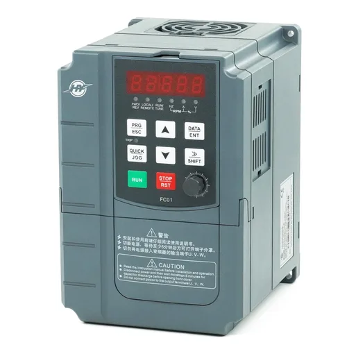 Huanyang VFD, de una a 3 fases, variador de frecuencia, 1.5kW 2HP, entrada de 110V CA para control de velocidad de motor, serie FC