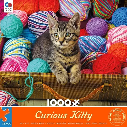 Miniatura 3 de Ceaco - Garry Gay - Gatito curioso - Rompecabezas de 1000 piezas