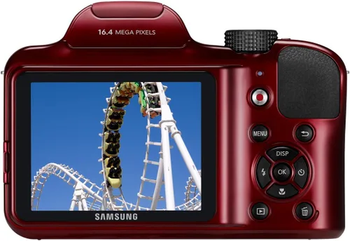 Miniatura 3 de Samsung WB1100F Cámara digital Smart WiFi & NFC de 16.2MP CCD con zoom óptico de 35x, pantalla LCD de 3.0" y video HD de 720p (Rojo)