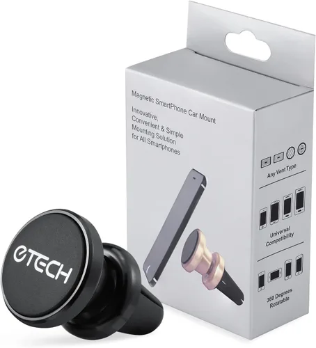 Miniatura 3 de eTECH Soporte magnético para teléfono de automóvil, montaje magnético universal para iPhone X / 8 Plus / 7 / 6S / 5S, Galaxy S5 / S6 / S7 / S8 / S9