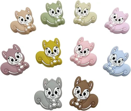 Miniatura 10 de 12 cuentas focales de silicona con forma de camión de dibujos animados para hacer joyas, pulseras y llaveros