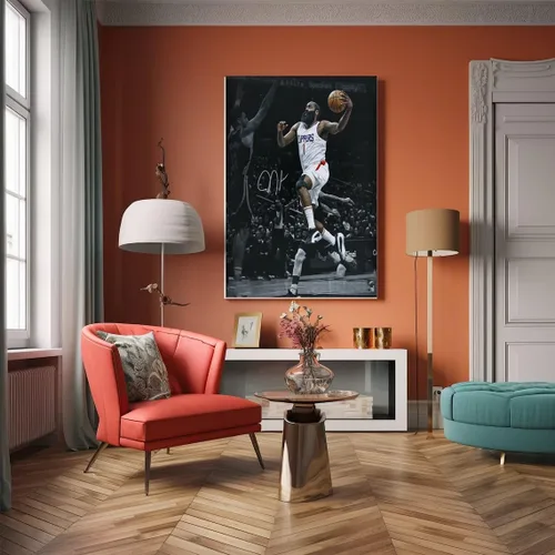 Miniatura 34 de Póster firmado de la superestrella de baloncesto Victor Wembanyama para niños, para la habitación de los fanáticos, decoración de pared, pósteres