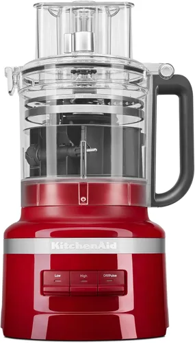 Miniatura 3 de KitchenAid Procesador de alimentos de 13 tazas, color rojo imperio y batidora de mano con cable de velocidad variable - KHBV53