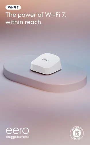 Miniatura 8 de Amazon eero 7 con 1 mes gratis de eero Plus (renovación automática): WiFi rápido hasta 2.5 Gbps, cubre hasta 2,000 sq. ft., paquete de 1