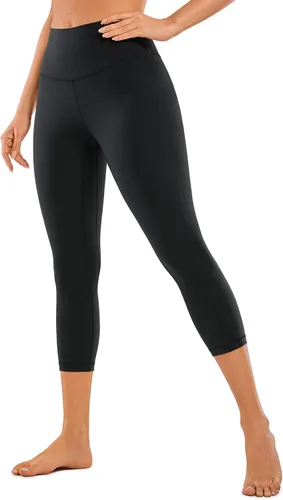 CRZ YOGA Leggings capri de entrenamiento para mujer de 17 pulgadas, 21 pulgadas, 23 pulgadas, pantalones de yoga de cintura alta con control de