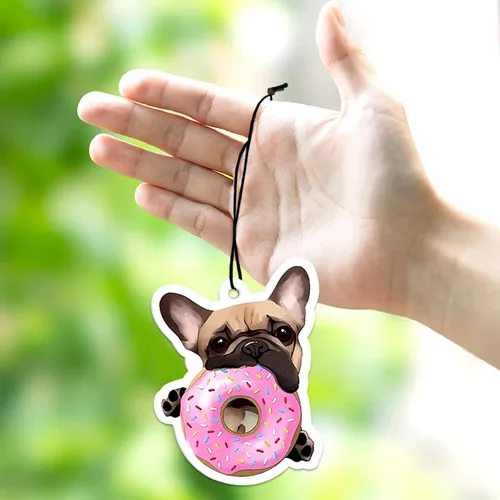 Miniatura 3 de 1 unidad de ambientador de coche, lindo ambientador de coche con diseño de hámster para espejo con aroma colgante, lindo accesorio para espejo