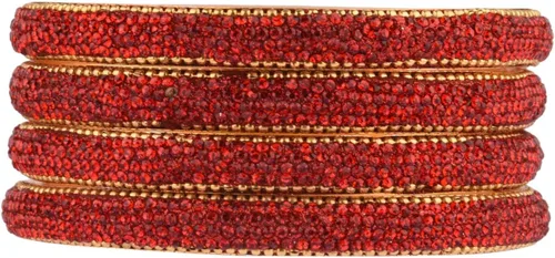Miniatura 6 de Efulgenz Indian Bangles for Women Indian Bangle Set Bollywood Style Rhinestone Crystal Bridal Bracelet Jewelry Set for Women Girls Christmas Gifts