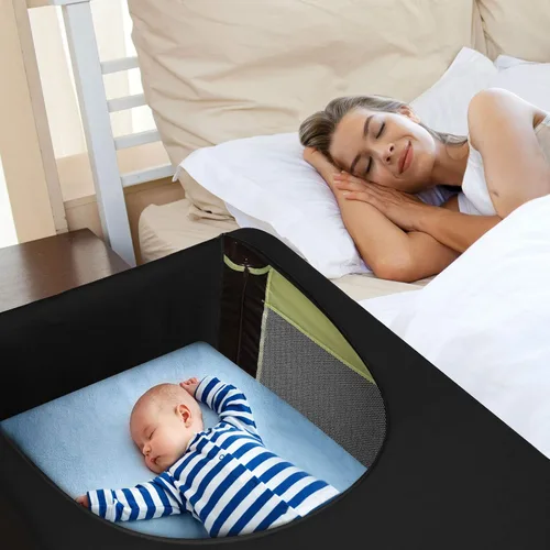 Miniatura 5 de Dofilachy Funda opaca para Pack N Play, tienda de campaña opaca para cuna, cubierta de toldo, tienda de campaña transpirable para cuna de viaje