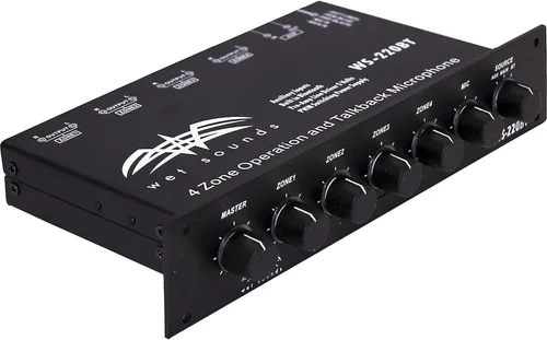 Miniatura 2 de Wet Sounds Controlador Bluetooth marino de 4 zonas WS-220 BT con PA