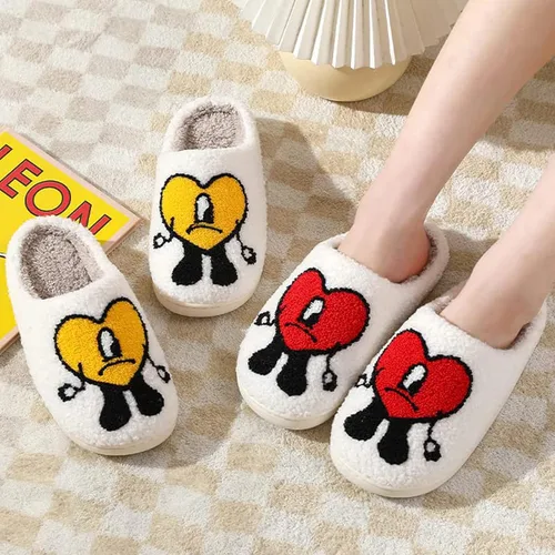 Miniatura 5 de Bad Cute Bunny Slippers for Women Home Slippers Cartoon Embroidery Holiday Gift