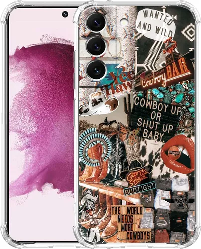 Miniatura 18 de Funda estética de collage para Samsung Galaxy S23 Ultra, patrón de citas positivas, funda de TPU suave de moda compatible con Galaxy S23 Ultra