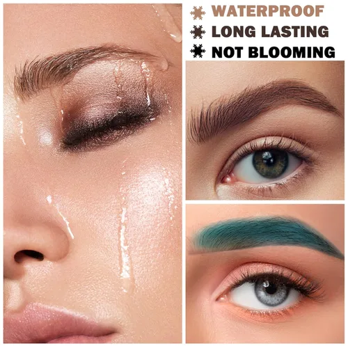 Miniatura 6 de Crema de pomada para cejas, gel de pomada de cejas naturalmente de larga duración, impermeable, cosméticos de maquillaje de cejas delicados y suaves