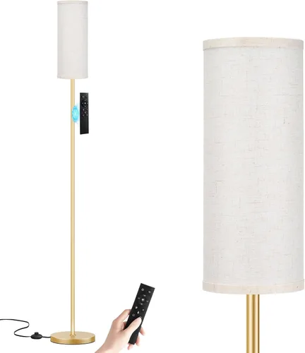 Miniatura 7 de Ambimall Lámparas de pie de 64 pulgadas para sala de estar con control remoto y colores regulables continuos, temperatura y brillo, lámpara de pie