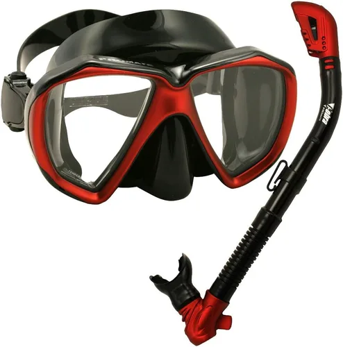 Miniatura 2 de PROMATE Snorkel Buceo Buceo Seco Máscara de Snorkel Deluxe Gear Set/ SCS0031