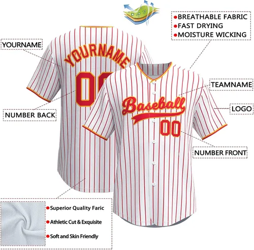 Miniatura 2 de Camiseta de béisbol personalizada con diseño de rayas cosidasnúmeros de nombre impresos, camisetas deportivas personalizadas para hombres, jóvenes