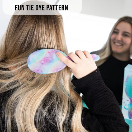 Miniatura 2 de FRAMAR Cepillo para desenredar el cabello morado, cepillo desenredante para mujeres, cepillo para cabello mojado para niñas, cepillo desenredante