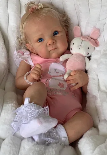 Miniatura 7 de Pinky Reborn Muñecas de bebé renacidas realistas Muñecas de bebé recién nacidas de 50.8 cm estilo niña recién nacida aspecto real lindo suave muñeca
