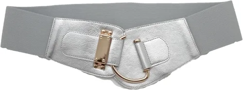 Miniatura 40 de TFJ - Cinturón ancho de moda para mujer, cintura alta, hebilla de gancho de metal dorado, talla XS, S, M, L, XL
