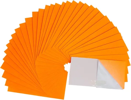 Miniatura 10 de Jtnohx Hojas de fieltro autoadhesivas, fieltro con parte trasera adhesiva, 33 piezas de 10 cm x 20 cm hojas rígidas, 33 colores hoja rígida