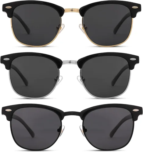 Miniatura 26 de Pro Acme Gafas de sol polarizadas semi sin montura con protección UV 400 para mujeres y hombres