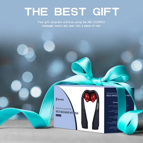 Miniatura 7 de Mo Cuishle - Masajeador Shiatsu de espalda, hombros y cuello con calor, masaje eléctrico de tejido profundo 4D de amasamiento, los mejores regalos