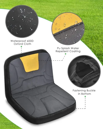 Miniatura 3 de PACETAP Funda para Asiento de Cortacésped, Funda de Asiento Impermeable de Oxford 600D Resistente con Acolchado, Funda para Asiento de Tractor