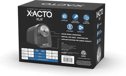 Miniatura 9 de X-ACTO XLR - Sacapuntas eléctrico, negro, 1 unidad, para el regreso a la escuela, profesor, suministros para el aula