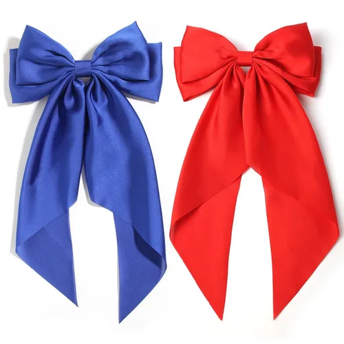 Miniatura 21 de SUSULU Pinzas para el cabello con lazo de cinta negra con cola larga, horquillas para fiestas y accesorios para mujeres y niñas, 2