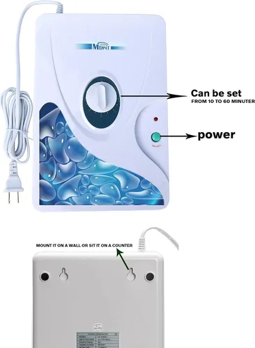 Miniatura 3 de Generador de ozono purificador de aire Salida de ozono 600mg/h blanco