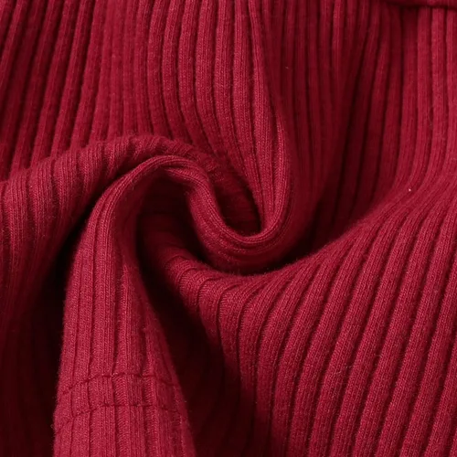 Miniatura 5 de YALLET Conjunto de ropa de bebé niña con volantes y pantalones de mezclilla rasgados