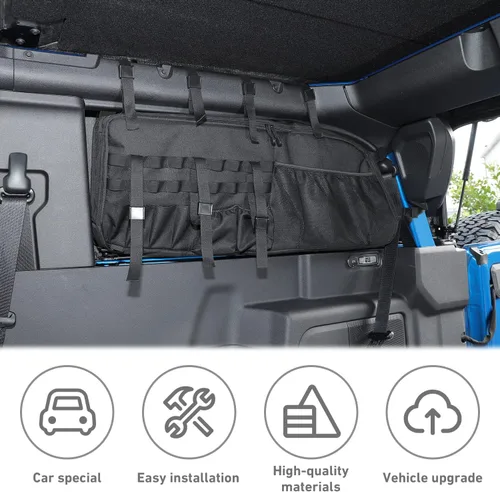 Miniatura 6 de Bolsas de almacenamiento para maletero trasero de 2 puertas para Ford Bronco 2021 2022+ 2 puertas (1 unidad, parte derecha)