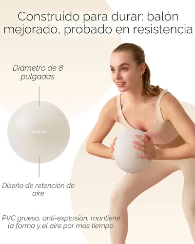 Miniatura 4 de Kit de pilates para mujer - Juego de equipo de pilates para el hogar con anillo, pelota y bandas de resistencia Kit de pilates con accesorios