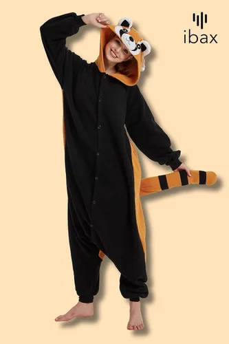Miniatura 2 de IBAX Pijama de forro polar para adultos. Disfraz de mameluco para adultos. Mameluco de animal para adultos. Mameluco de Halloween para adultos.