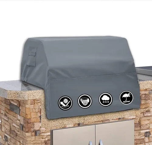Miniatura 11 de Covers & All Cubierta de parrilla integrada para parrilla al aire libre – Resistente 18 oz impermeable cubierta de parrilla de barbacoa incorporada
