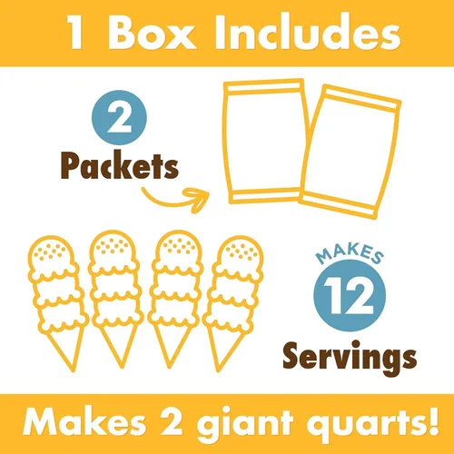 Miniatura 5 de Triple Scoop - Paquete Variado (4) Mezcla para Helado, Mezcla para Máquina de Helados. Simple, Fácil, Delicioso. De Mezcla Gourmet a Máquina en 5