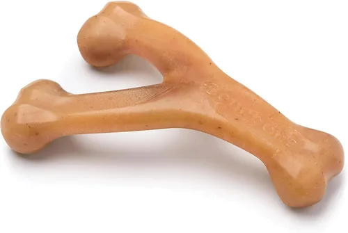 Miniatura 14 de Benebone Wishbone - Juguete masticable duradero para perros masticadores agresivos, tocino real, fabricado en Estados Unidos, mediano