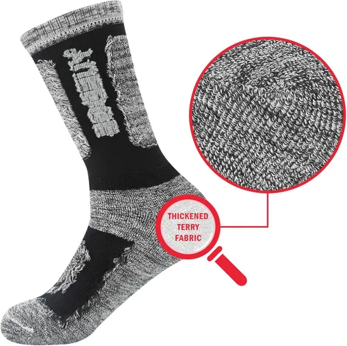 Miniatura 7 de YUEDGE Calcetines atléticos acolchados de rizo de algodón para hombre calcetines térmicos más gruesos y cálidos calcetines de trabajo para hombres
