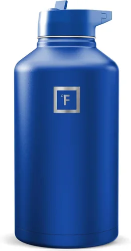 Miniatura 30 de IRON °FLASK Frasco de hidratación para acampar y senderismo con boquilla, botella de agua deportiva de acero inoxidable aislada de boca ancha, Aurora