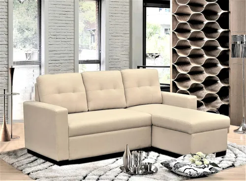 Miniatura 2 de Container Furniture Direct Sofá cama modular convertible en forma de L, muebles de apartamento elegantes, sofá extraíble de ahorro para espacios