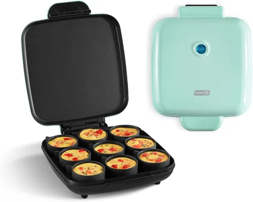 Miniatura 7 de Dash - Preparador de bocadillos de huevo de tamaño familiar - Preparador de bocadillos de huevo eléctrico con tazas de silicona antiadherentes