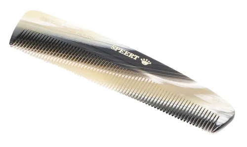 Miniatura 17 de #10 Peine de dientes estrechos hecho a mano Tortuga Havana Acetato fino recto fino desenredante Parting Grooming Teasing Peluquería Peluquería