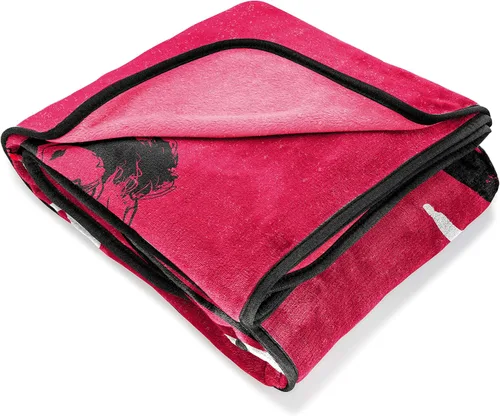 Miniatura 5 de Jay Franco Disney Cruella - Manta de corazón rebelde, mide 62 x 90 pulgadas, ropa de cama para niños, forro polar súper suave resistente a la Rojo