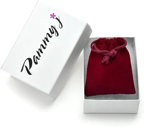 Miniatura 6 de PammyJ Collar de camafeo Silvertone para dama, 18