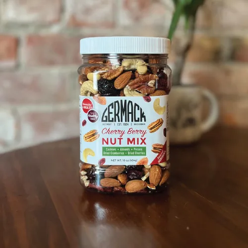 Miniatura 4 de Germack® Mezcla de frutos secos de cereza – anacardos, arándanos secos, cerezas secas Michigan, almendras y nueces pecanas – Sin tostar y sin sal