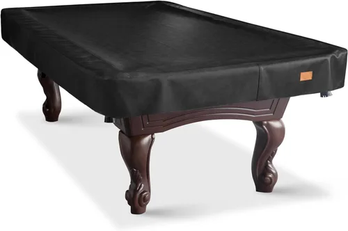 Miniatura 15 de Cubierta de mesa de billar de cuero sintético resistente, cubierta impermeable y resistente a desgarros para mesa de billar de 7/8/9 pies, 8 pies
