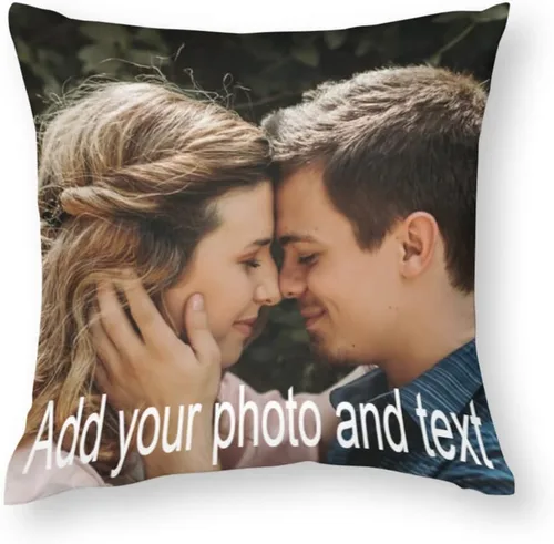 Almohadas personalizadas con imagen, almohada personalizada con foto, regalos personalizados para cumpleaños, Navidad, Halloween, Día del Padre, Día