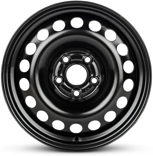 Rueda de repuesto OEM de 15 x 6 pulgadas para Chevrolet Cruze 2016-2019 pintado negro llanta de acero 0.197-4.134 in